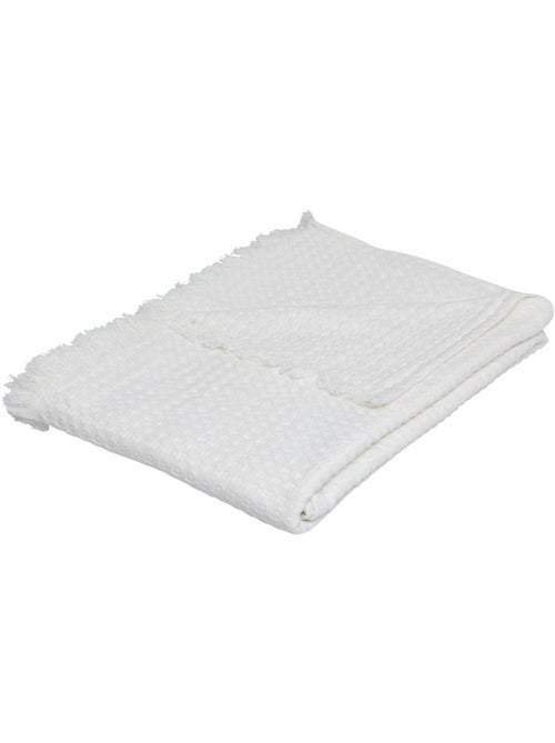 Jeté de lit en coton à franges ou brodé WIDDY - Kiabi