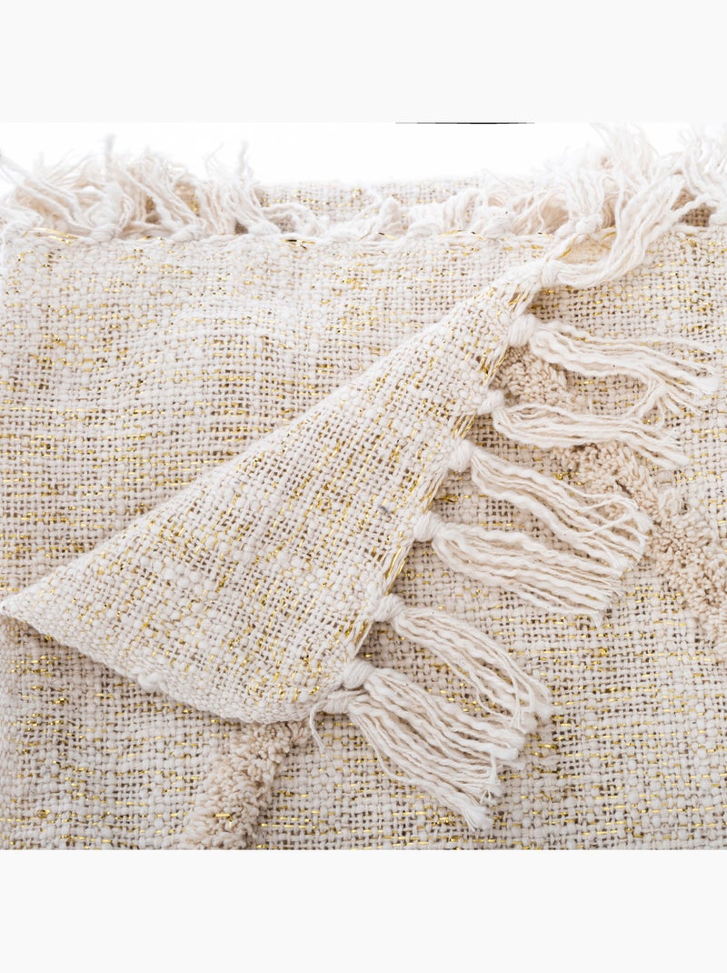 Jeté de lit en coton SHINE Beige - Kiabi