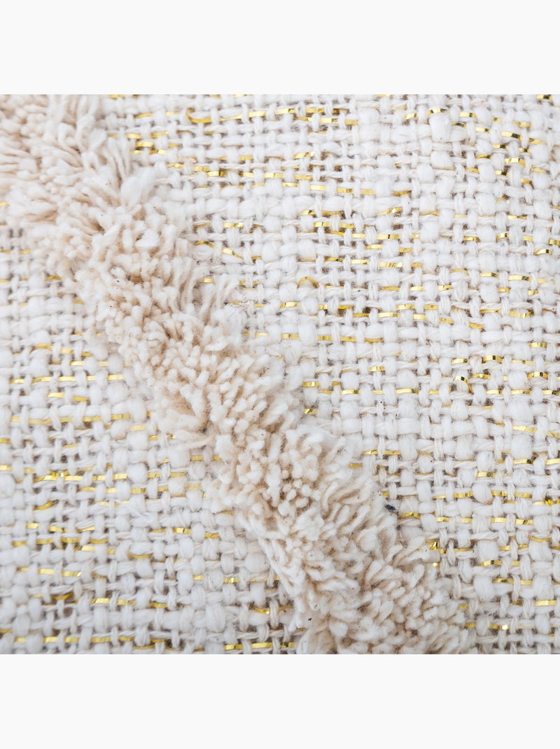 Jeté de lit en coton SHINE Beige - Kiabi