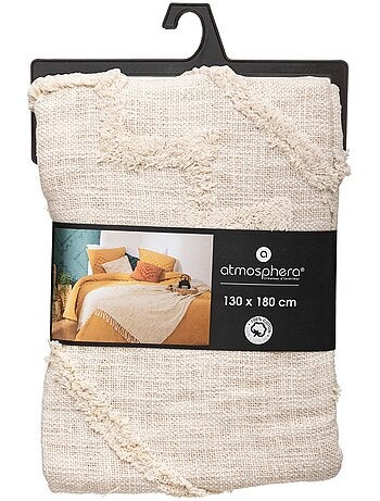 Jeté de lit en coton tufté INCA