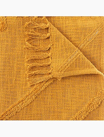 Jeté de lit en coton tufté INCA