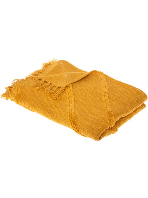 Jeté de lit en coton tufté INCA - Kiabi