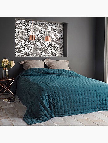 Jeté de lit matelassé et uni