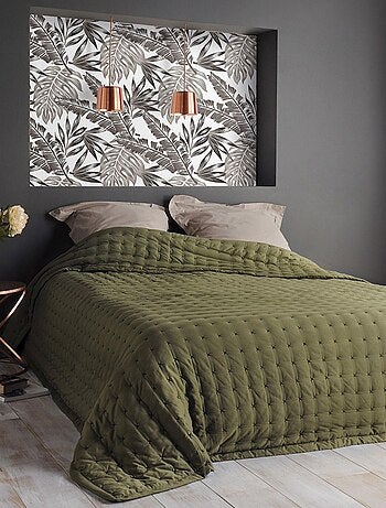 Jeté de lit matelassé et uni