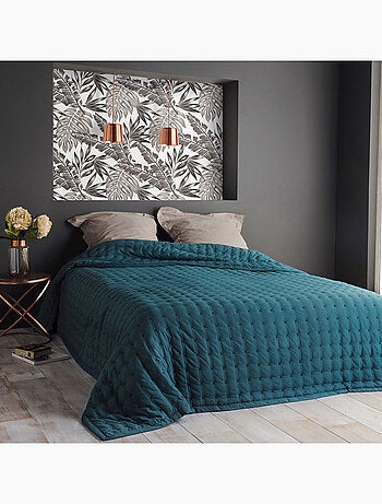 Jeté de lit matelassé et uni
