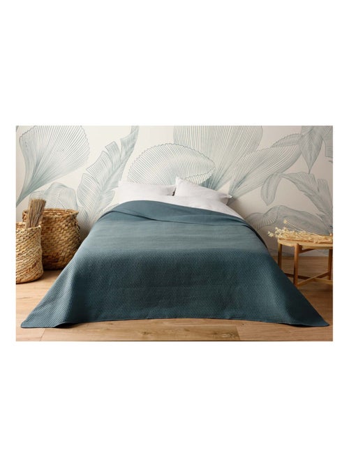 Jeté de lit matelassé léger motif capitonné - Kiabi