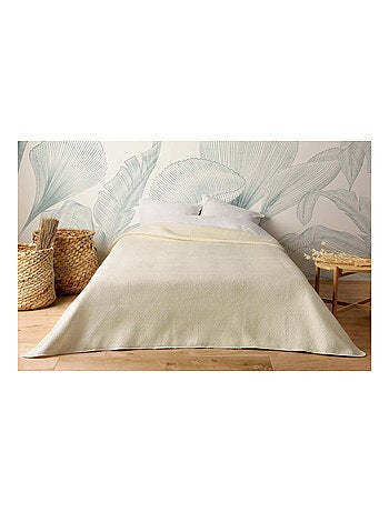 Jeté de lit matelassé léger motif capitonné