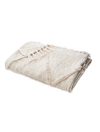 Jeté de lit motif en relief 130x180 cm Shine