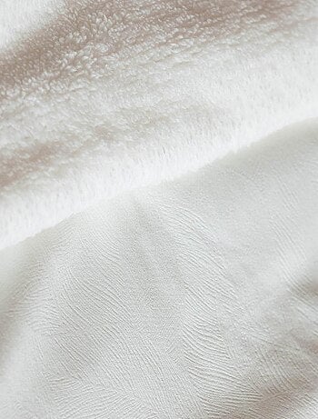 Jeté de lit Réversible Polaire/Motif Jacquard