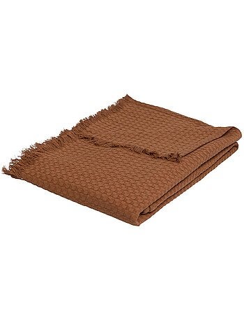 Jeté de lit en coton à franges ou brodé widdy