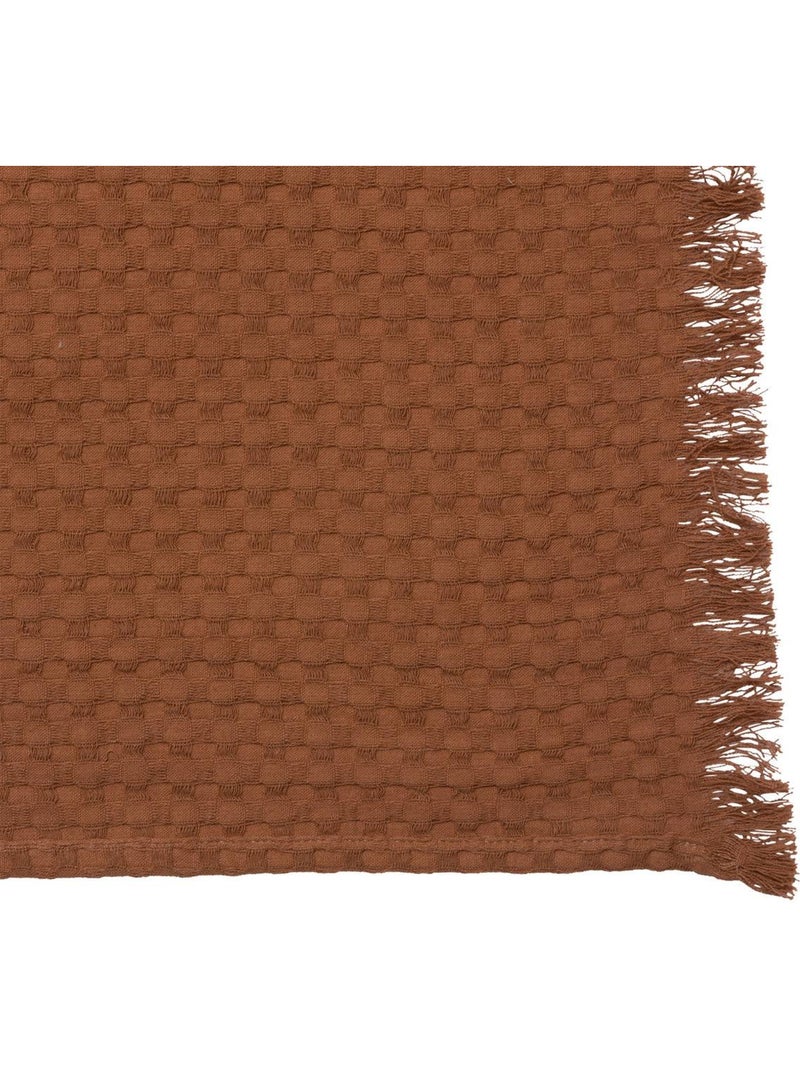 Jeté de lit widdy Terracotta - Kiabi