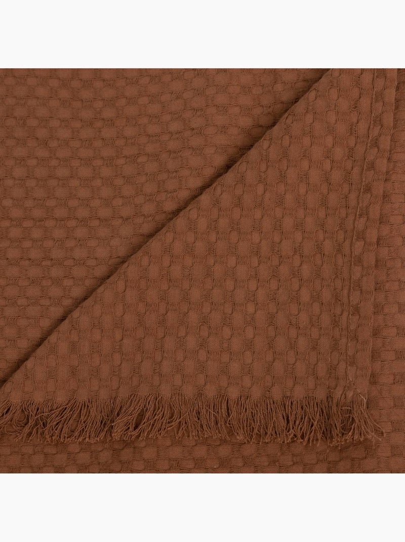 Jeté de lit widdy Terracotta - Kiabi