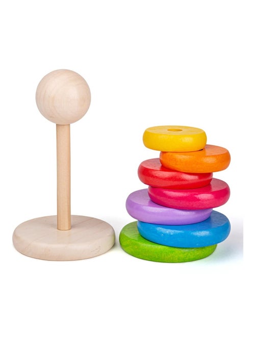 Jeu à empiler arc-en-ciel - Kiabi