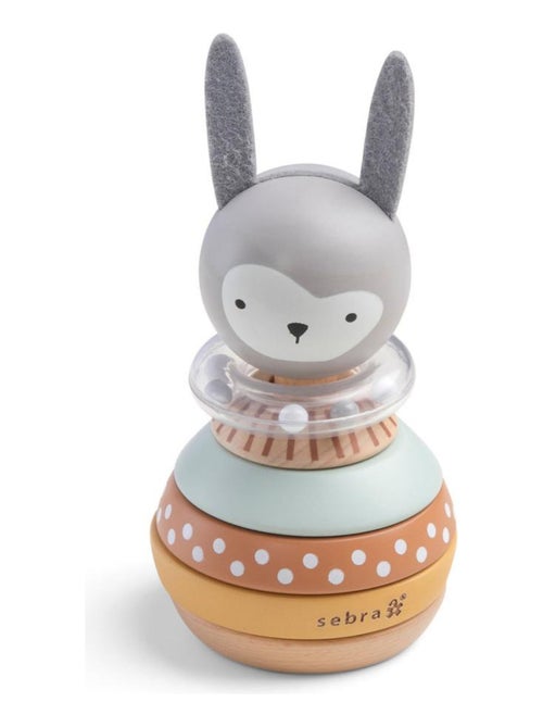 Jeu à empiler en bois Lapin en Bois - Kiabi