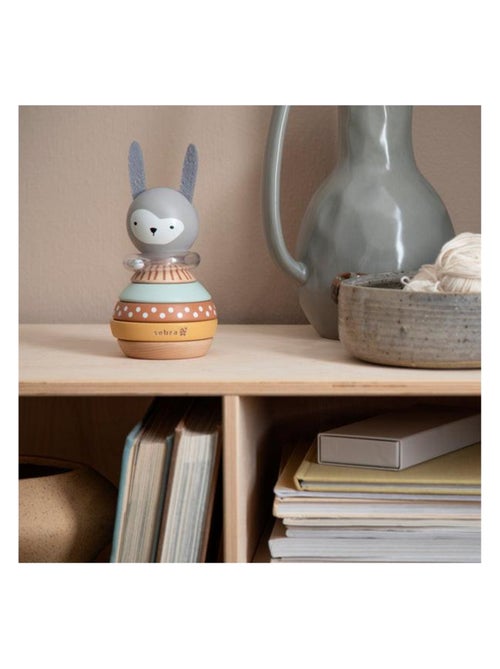 Jeu à empiler en bois Lapin en Bois - Kiabi