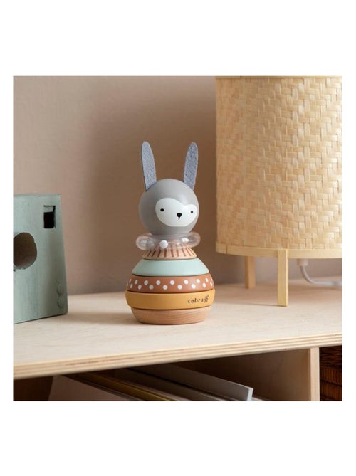 Jeu à empiler en bois Lapin en Bois - Kiabi
