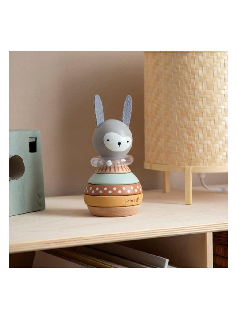 Jeu à empiler en bois Lapin en Bois Multicolore - Kiabi