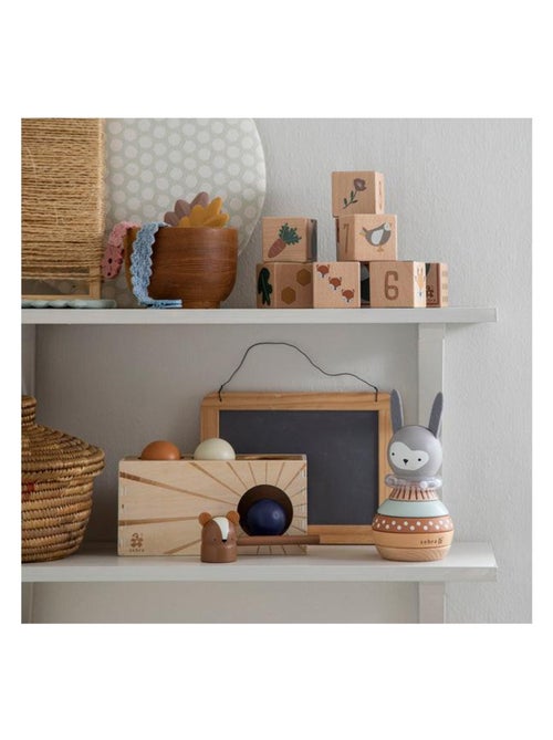 Jeu à empiler en bois Lapin en Bois - Kiabi