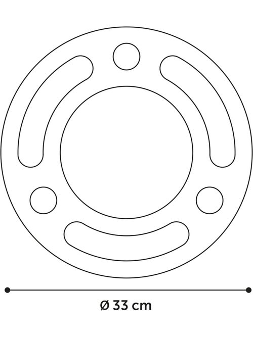 Jeu à gratter pour chat en carton rond et balles sonores 33 cm - Kiabi