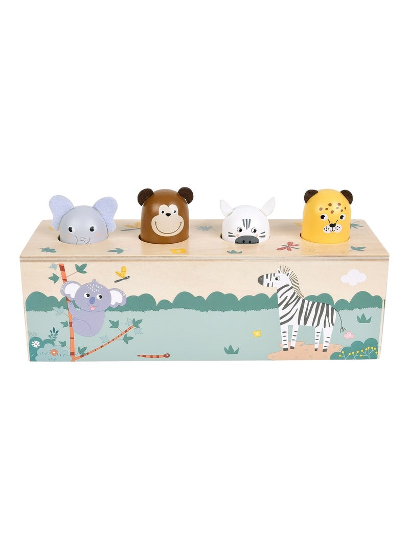Jeu à pression avec cris des animaux Safari Vert - Kiabi