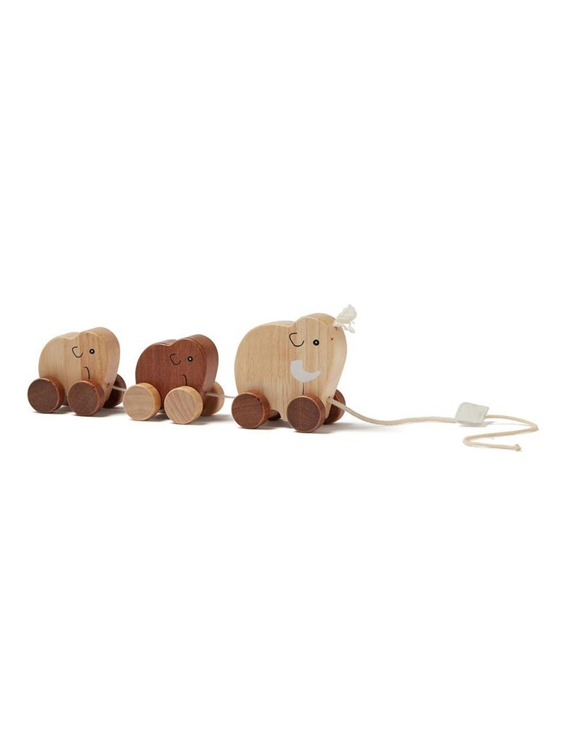 Jeu à tirer Famille mammouth naturel Neo en Bois FSC® Marron - Kiabi