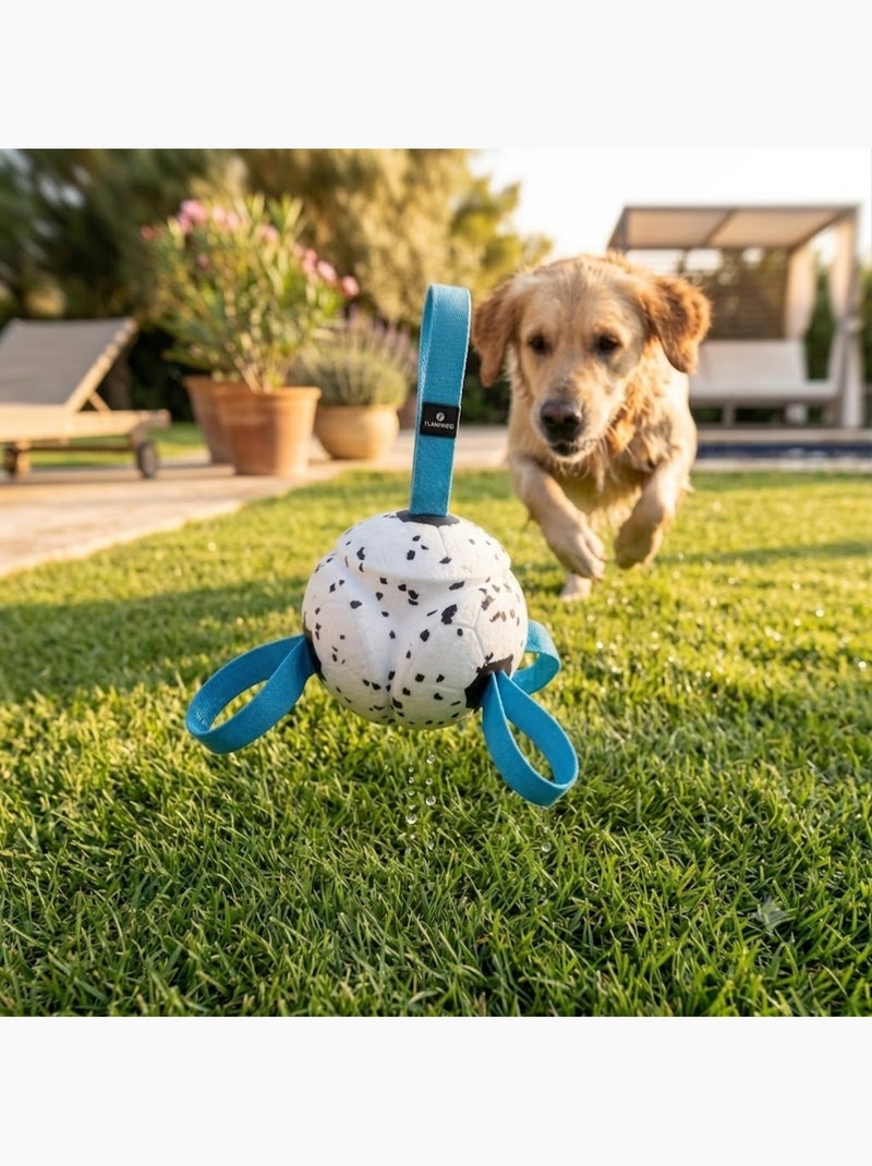 Jeu Balle avec Rubans Flottante et Ultra Rebondissante pour Chien Bleu - Kiabi