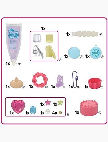 Jeu culinaire - epoch 32332 - le kit de décoration violet