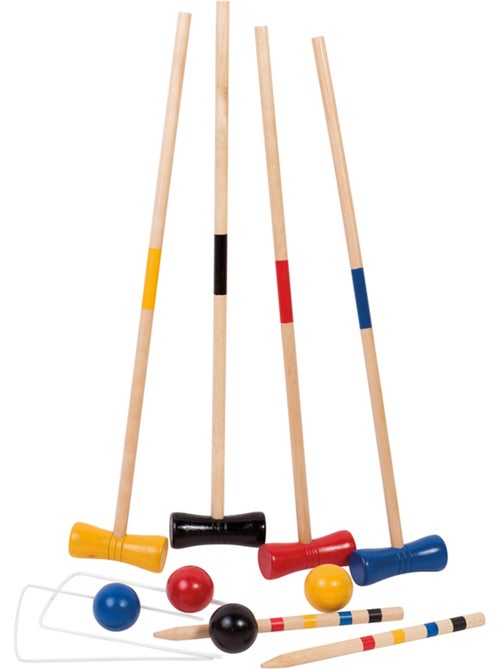 Jeu d'adresse - Croquet En Bois 4 Joueurs - Kiabi Jeu d'adresse - Croquet En Bois 4 Joueurs - Kiabi