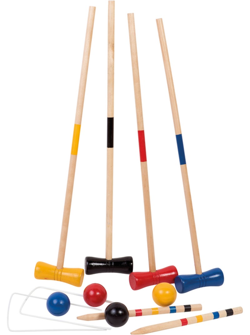 Jeu d'adresse - Croquet En Bois 4 Joueurs N/A - Kiabi