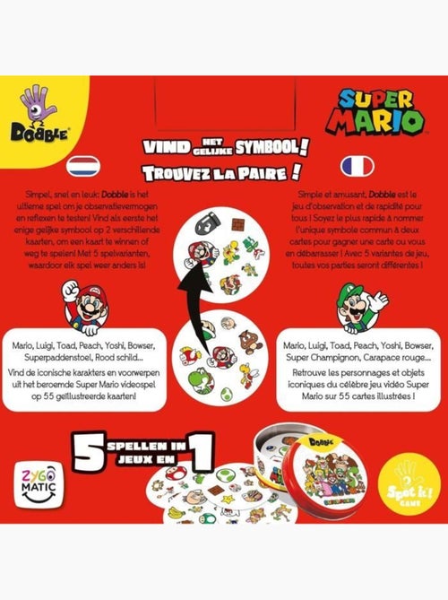 Jeu d’ambiance - Nintendo - Dobble : Super Mario - 2 joueurs ou plus - 6 ans et plus - Multicolore - Kiabi