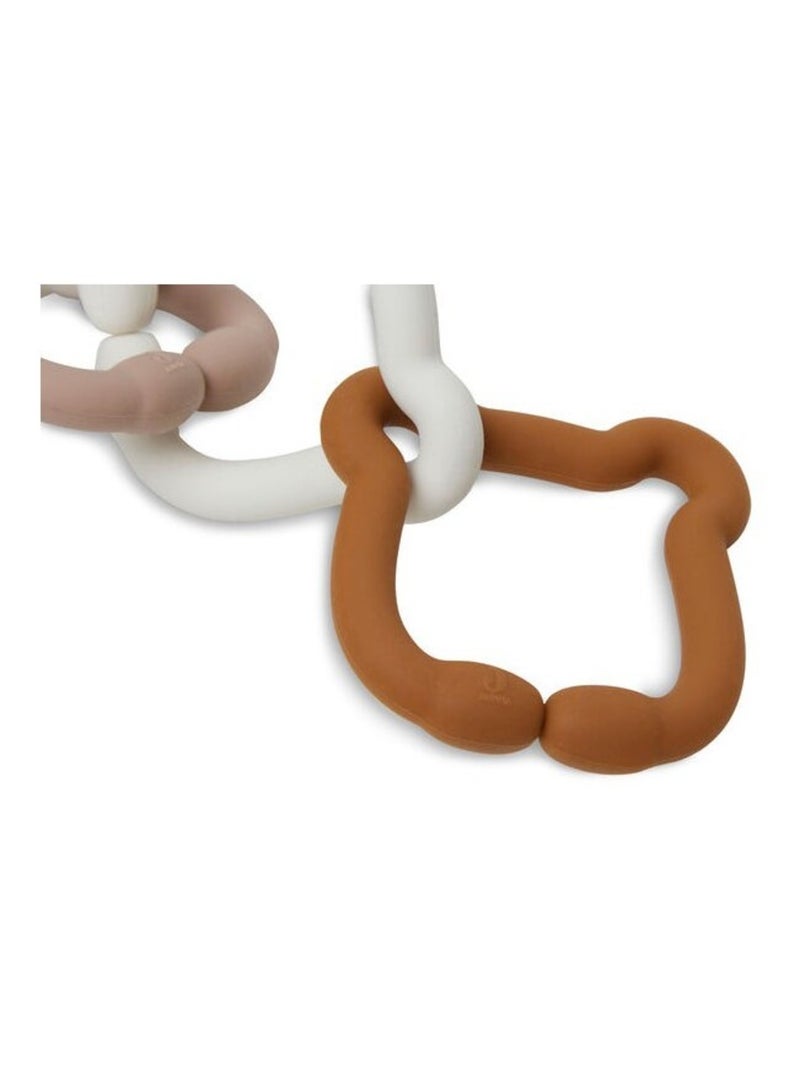 Jeu d'anneaux Silicone Teddy Bear en Silicone Jollein Marron - Kiabi