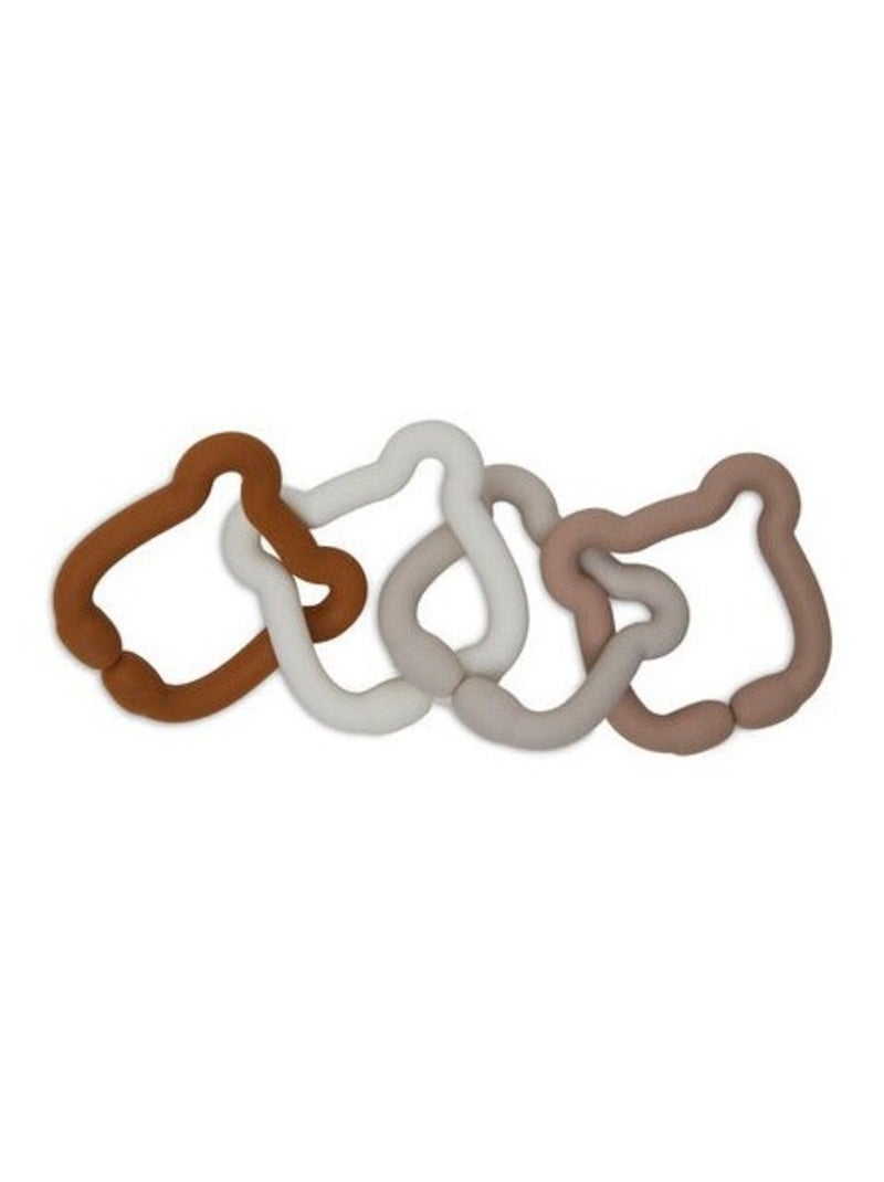 Jeu d'anneaux Silicone Teddy Bear en Silicone Marron - Kiabi