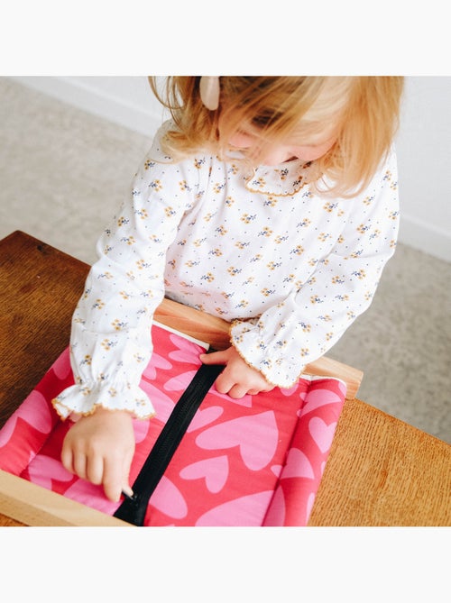 Jeu d'apprentissage Montessori : Fermeture éclair séparable - Kiabi