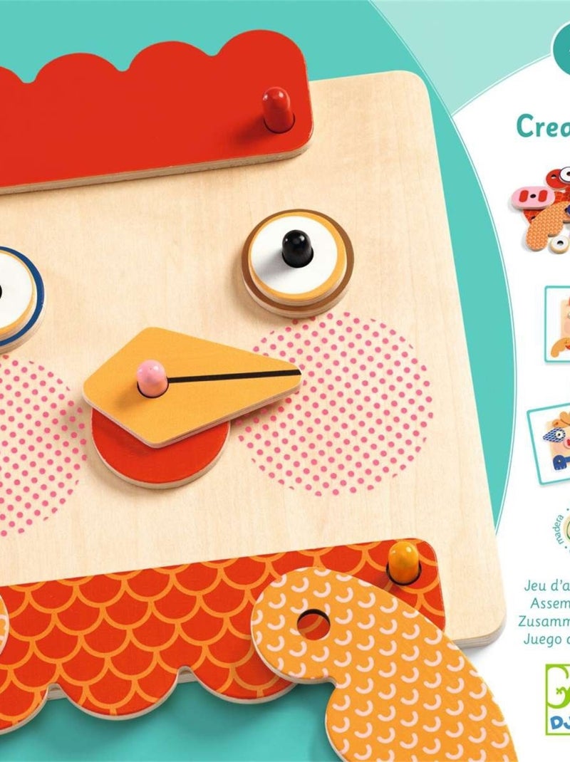 Jeu d'assemblage Creafaces Multicolore - Kiabi
