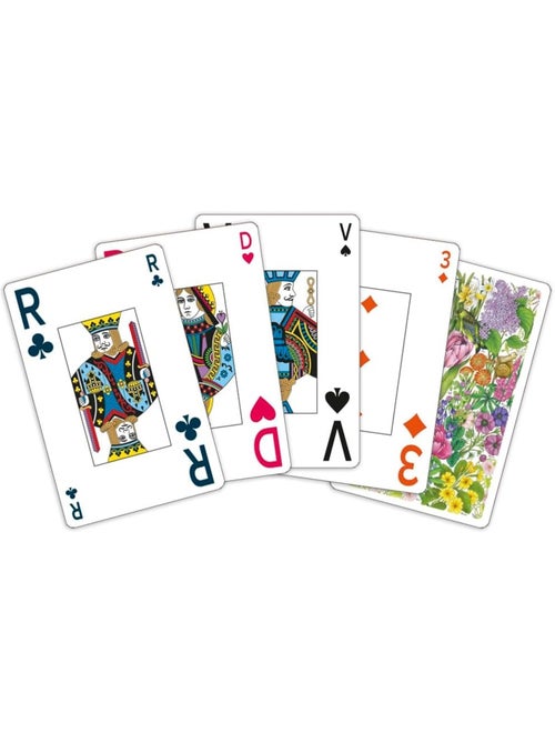 Jeu de 54 cartes fleurs de printemps - Kiabi