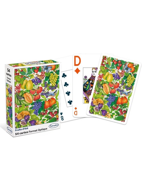 Jeu de 54 cartes fruits d'été - Kiabi