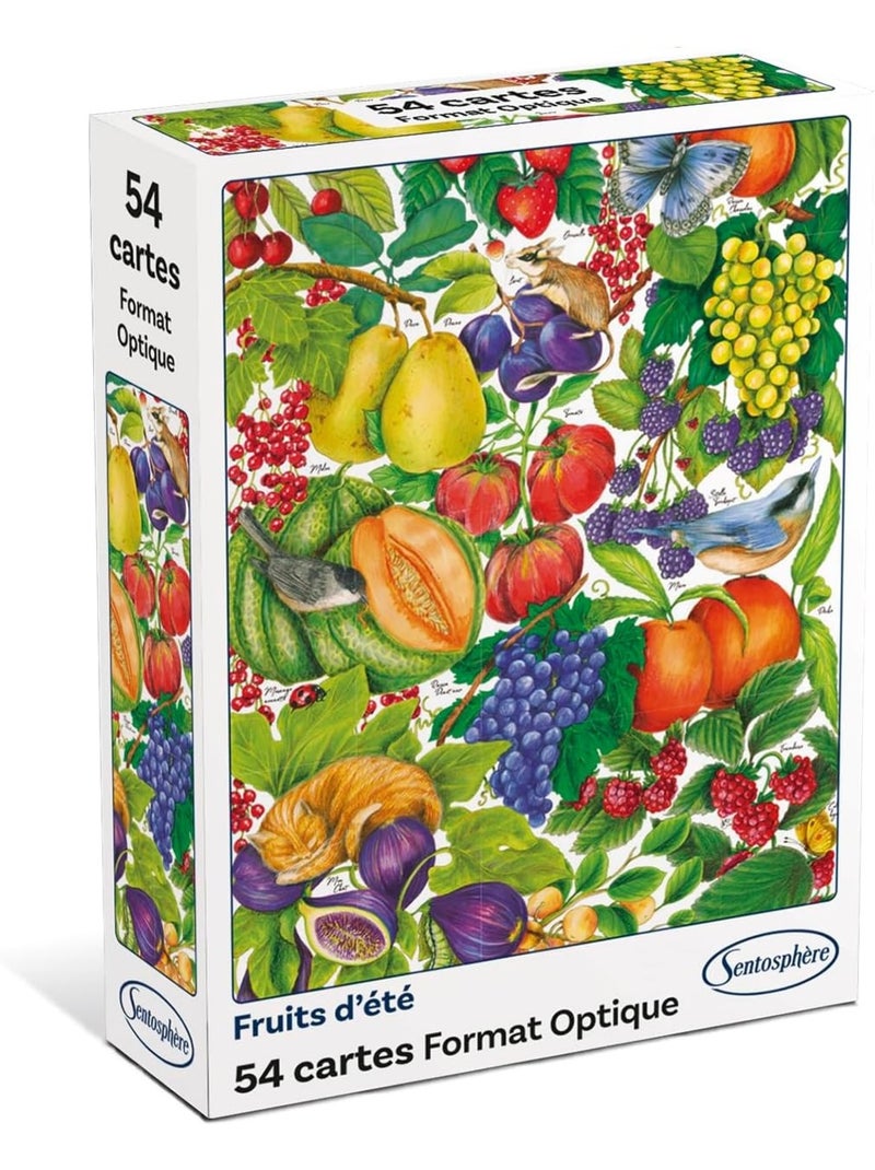 Jeu de 54 cartes fruits d'été N/A - Kiabi