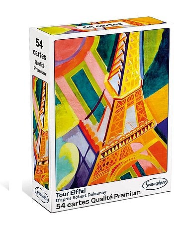 Jeu de 54 cartes tour eiffel