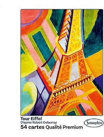 Jeu de 54 cartes tour eiffel