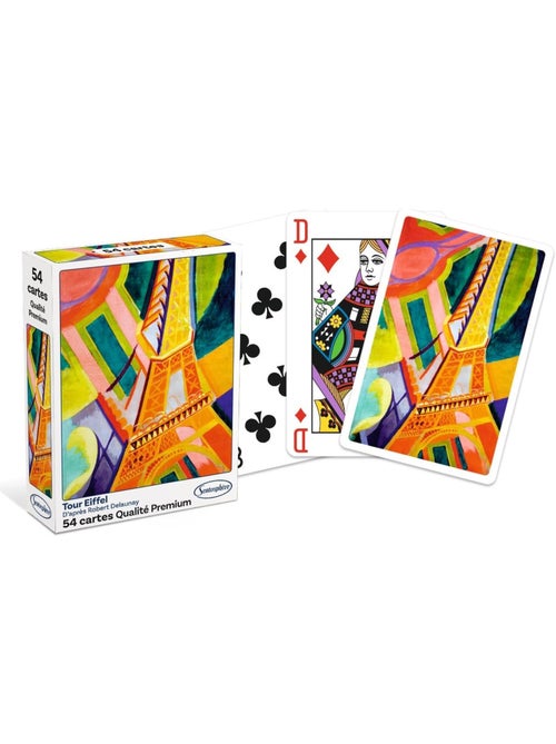 Jeu de 54 cartes tour eiffel - Kiabi