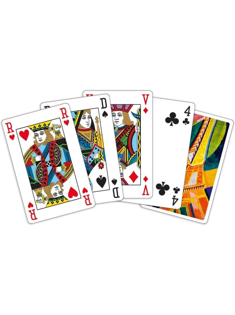 Jeu de 54 cartes tour eiffel N/A - Kiabi