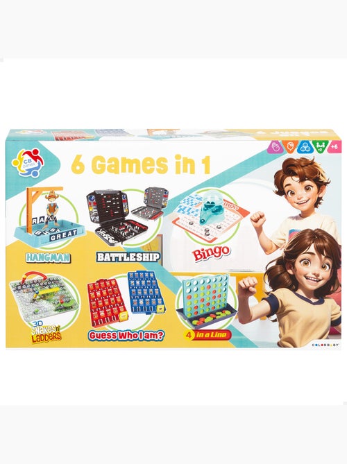 Jeu de 6 jeux de société cb games - Kiabi