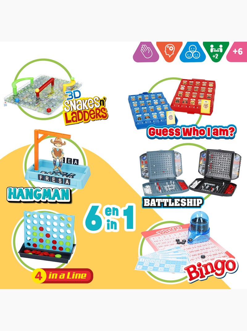 Jeu de 6 jeux de société cb games N/A - Kiabi