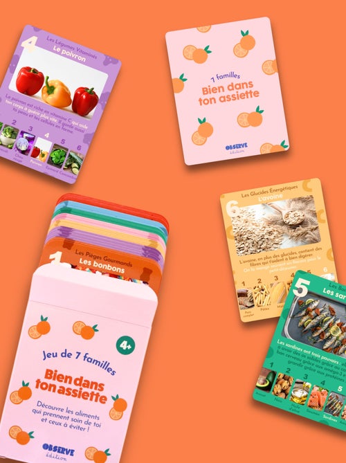 Jeu de 7 familles, Bien dans ton assiette - Alimentation - Kiabi