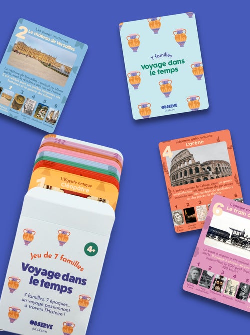 Jeu de 7 familles, voyage dans le temps - Histoire - Kiabi