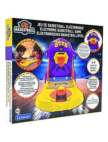 Jeu de basketball électronique avec effets lumineux et sonores