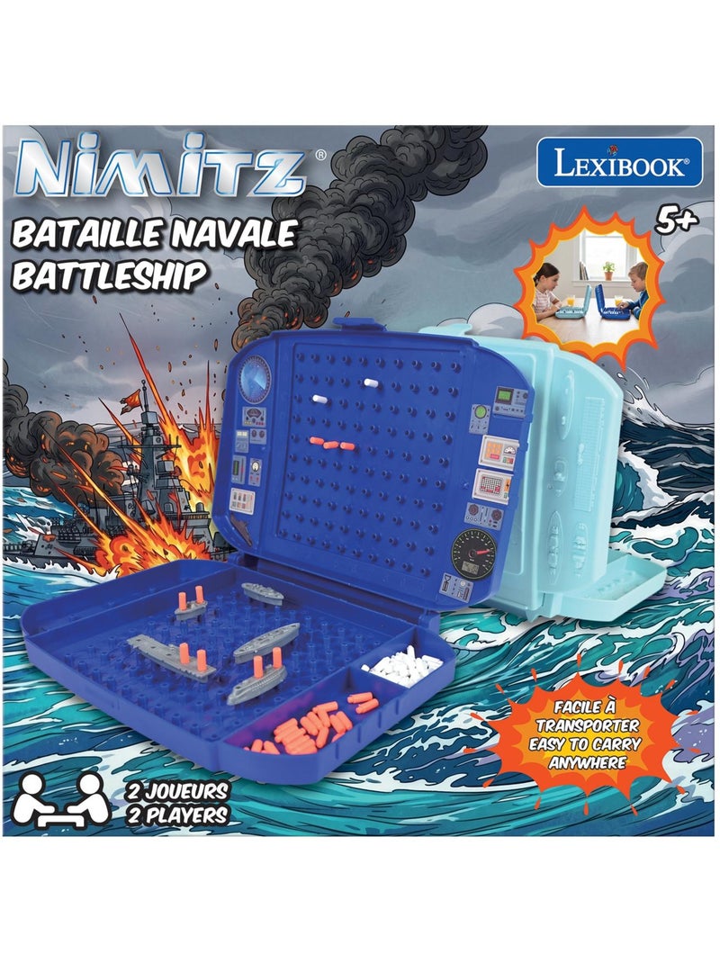 Jeu de bataille navale compact pour deux joueurs Bleu - Kiabi