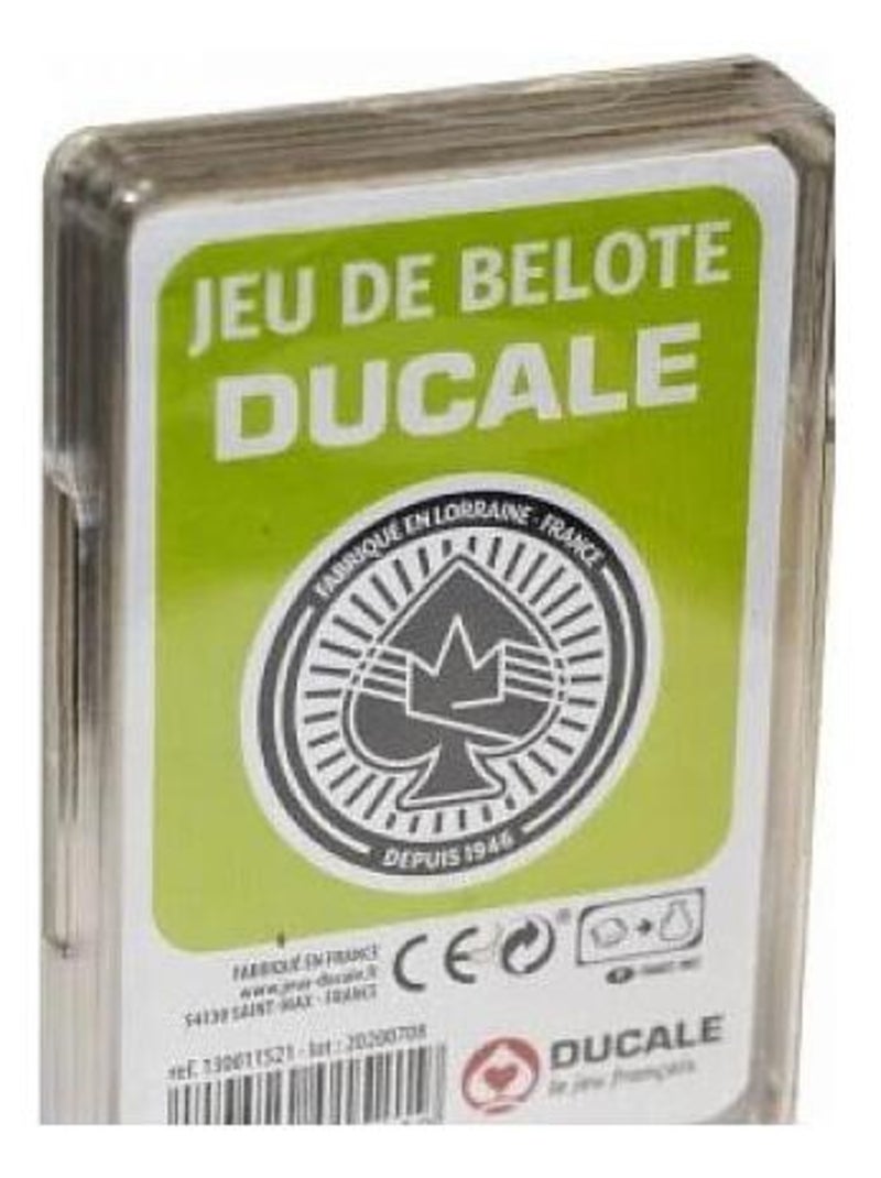 Jeu de Belote Ducale avec 32 Cartes en Boîte Pratique N/A - Kiabi