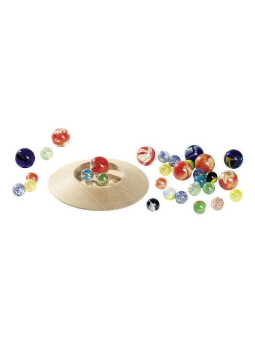 Jeu de billes avec plateau, 31 billes - Kiabi