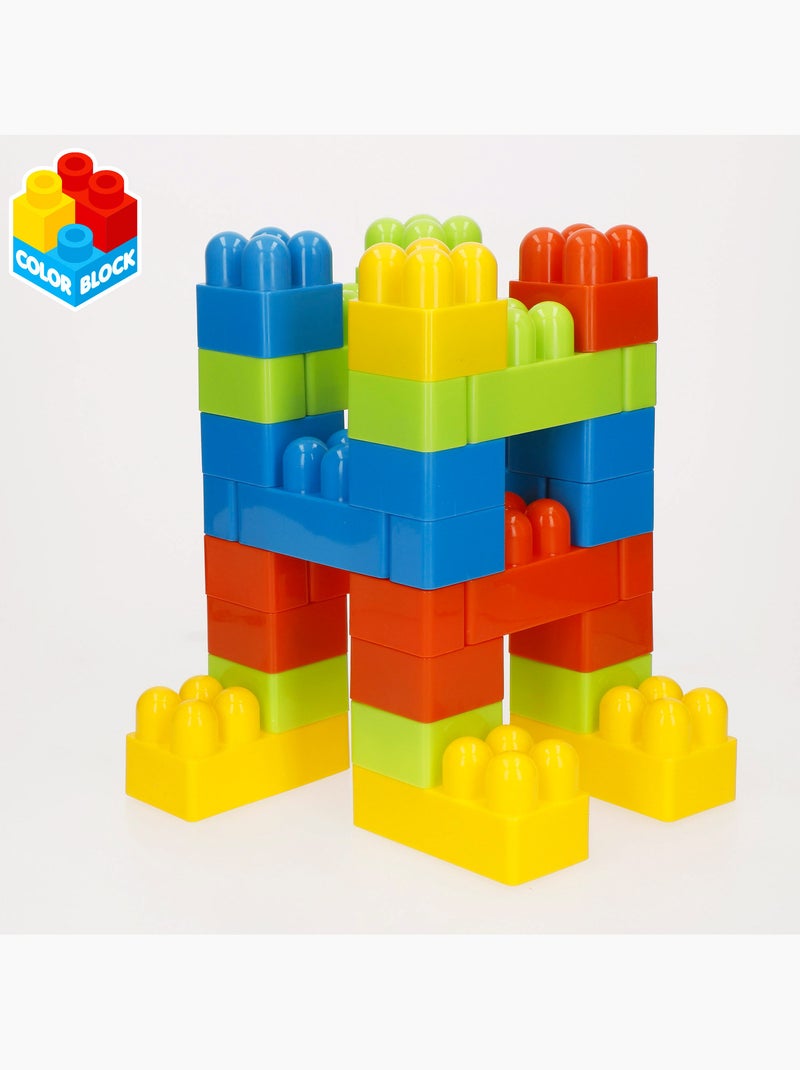 Jeu de blocs de construction 144 pièces maxi color block N/A - Kiabi